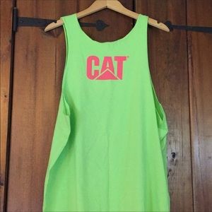 CAT brand caterpillar equipment neon custom tank